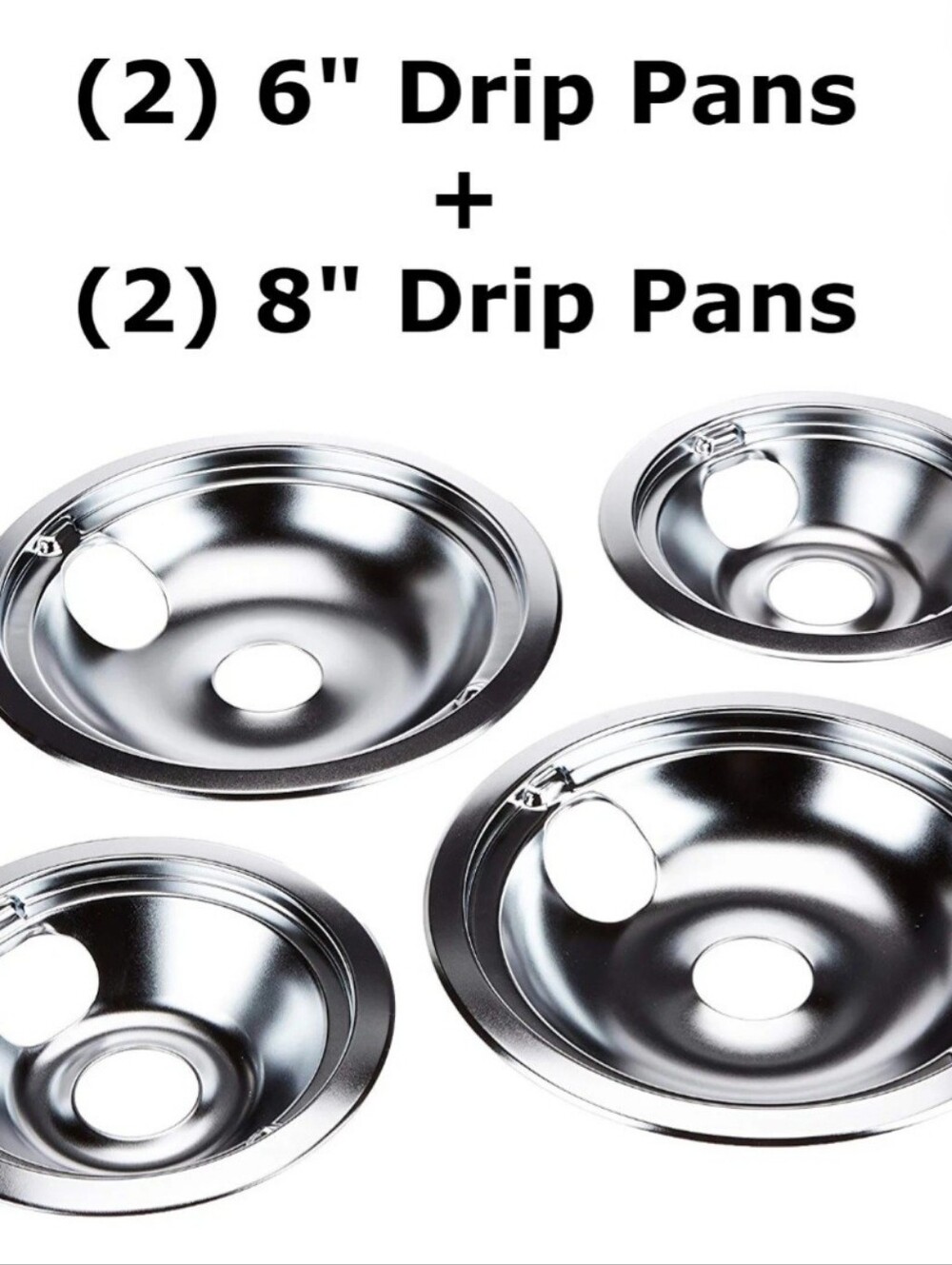 Kitchen Basics 101 Chrome Drip Replacement For Frigidaire, Kenmore